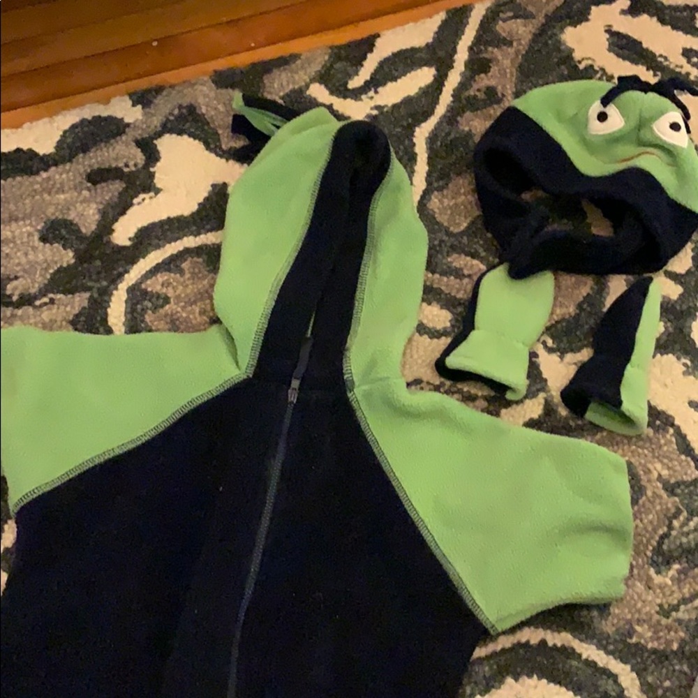 L.L. Bean Fleece bunting, hat and mittens